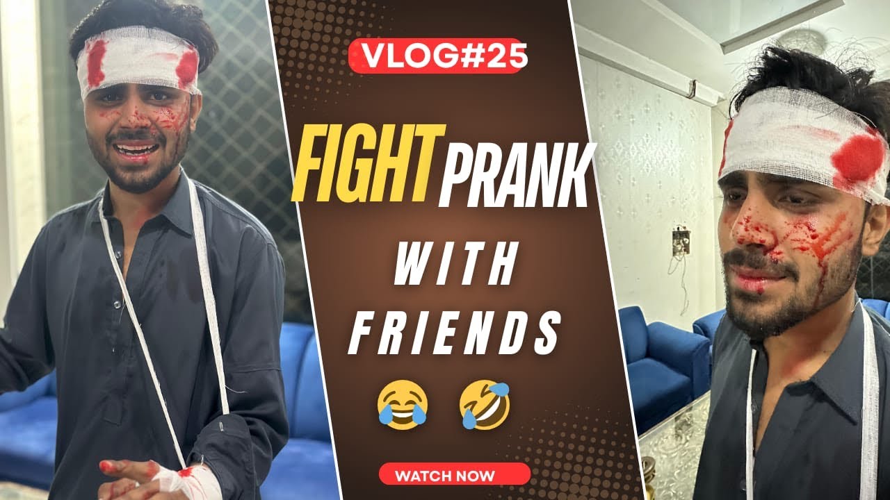 FIGHT PRANK WITH FRIENDS 🤣.   Sab Gussa Hogy 😁