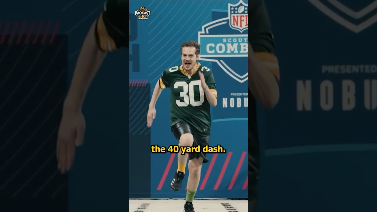 I ran the 40 yard Dash at the NFL Draft 