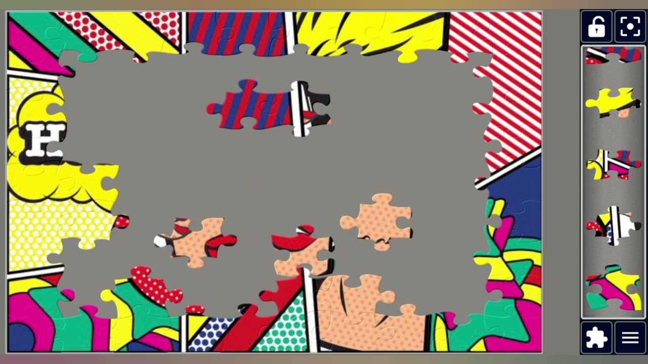 Comic-Style Greetings & Glamour🎭👄🧩 amazing jigsaw puzzle 🧩//@jigsawpuzzle45