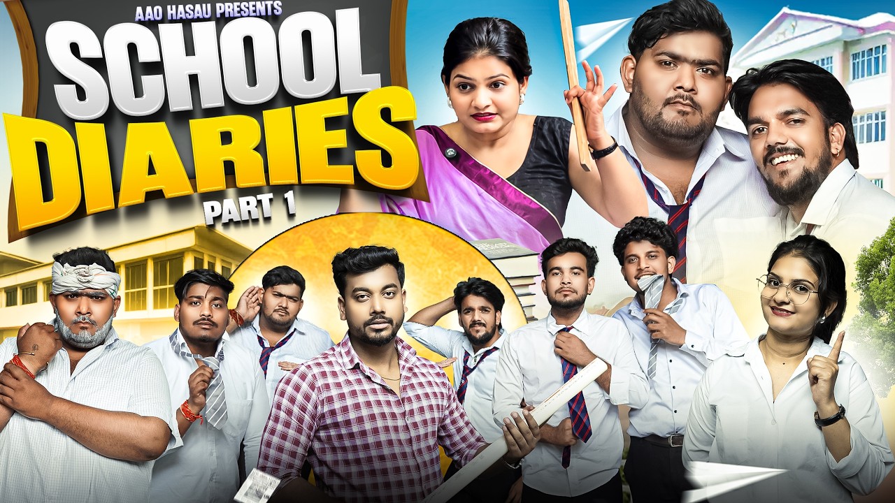 School Diaries Part-1 || School Comedy Video || Funny Vines || Aao Hasau