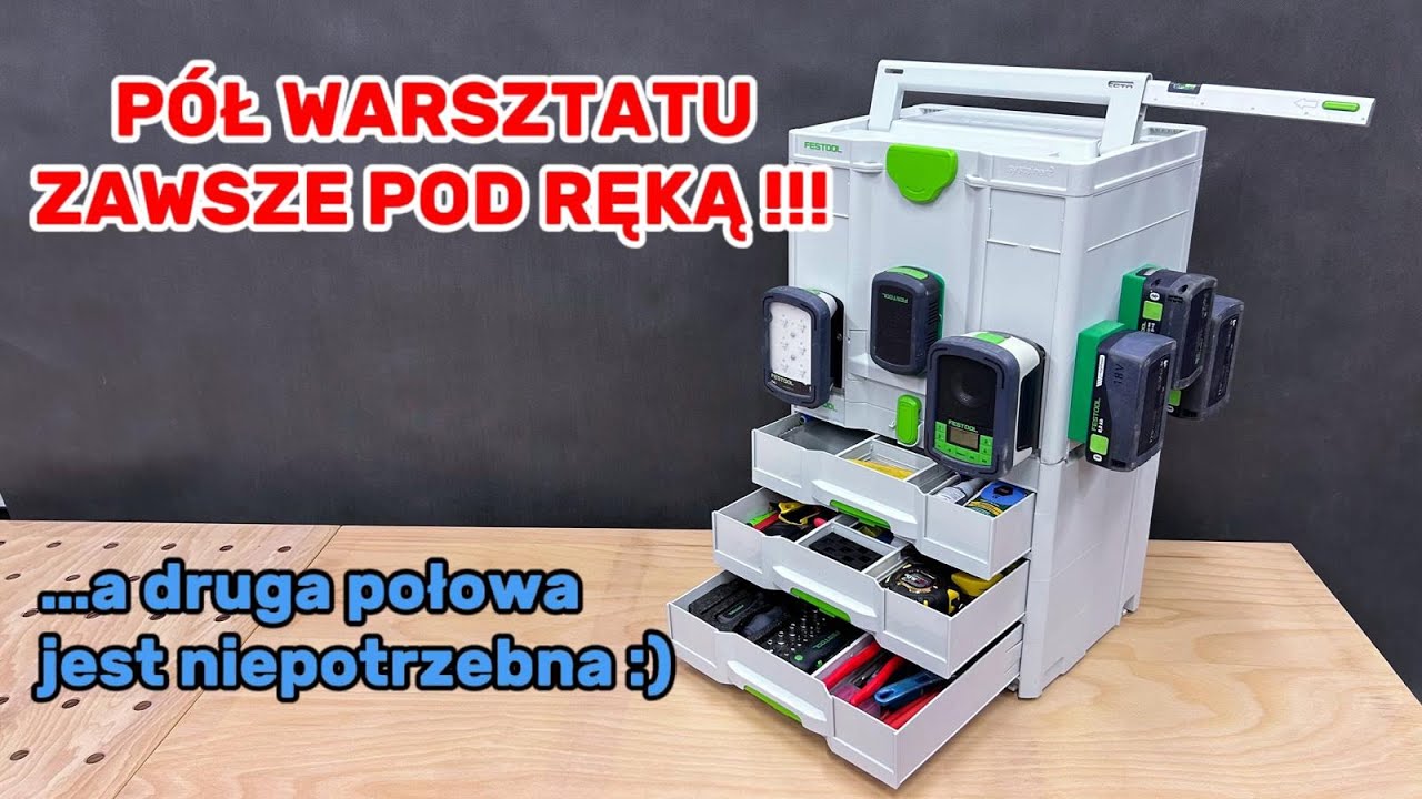 SKRZYNKA NARZĘDZIOWA - zestaw narzędzi ręcznych dla każdego profesjonalisty nie Qbrick a Festool