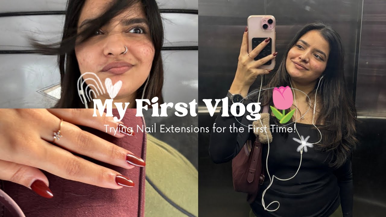 My First Vlog Ever & I Got Nail Extensions?! 💅✨