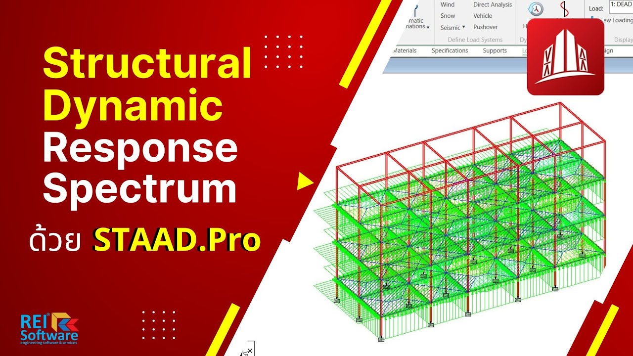 Structural Dynamic - Response Spectrum Analysis in STAAD.Pro