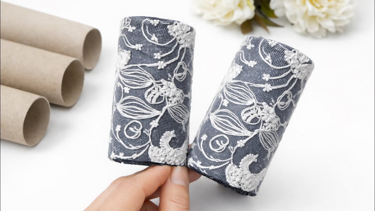 This Looks Like It’s from a Luxury Store 😍 But It’s Toilet Paper Rolls diy
