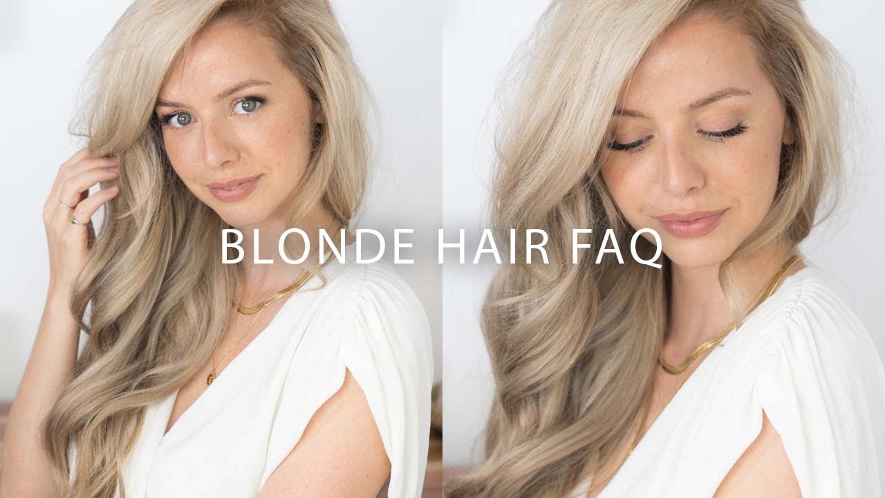 BLONDE HAIR FAQ 💇🏼‍♀️ Cut, Color, Toner, Haircare, Extensions, Tips etc.