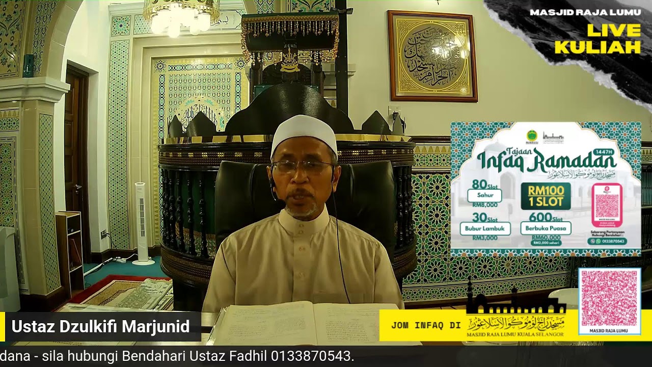 {{LIVE}} Kuliah Maghrib - Masjid Raja Lumu Kuala Selangor