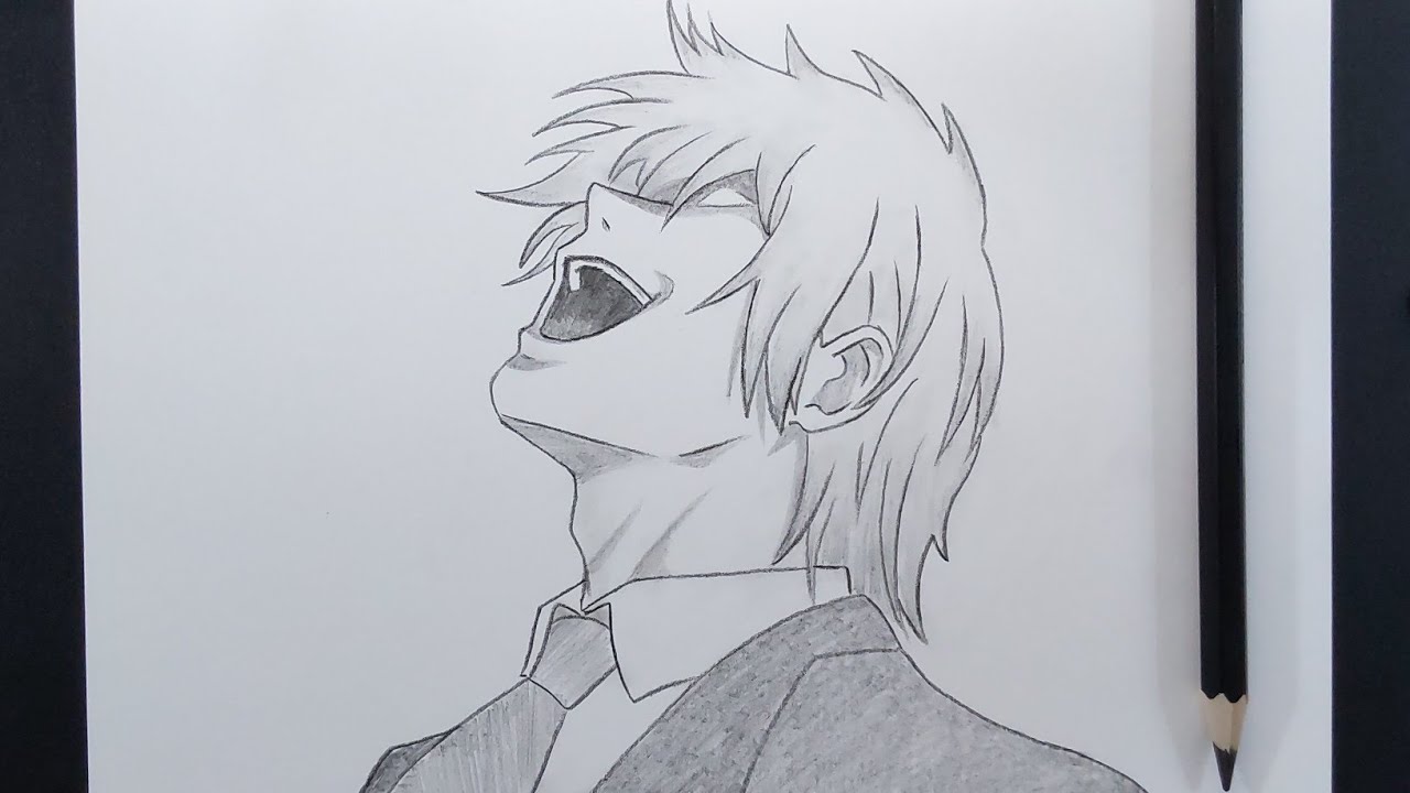 How To Draw Light Yagami Kira From Death Note || Anime Drawing