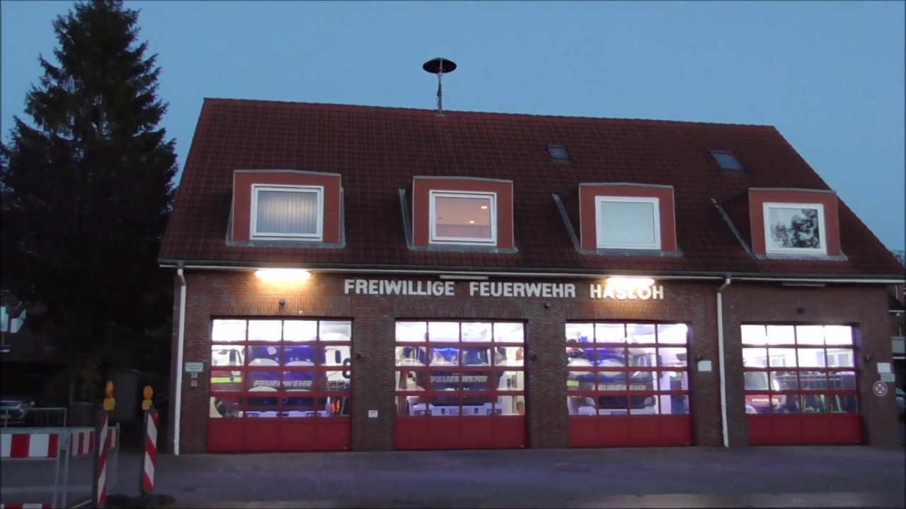 (E57 Sirenenalarm) LF 16/12+MZF+TLF 16/25 Freiwillige Feuerwehr Hasloh