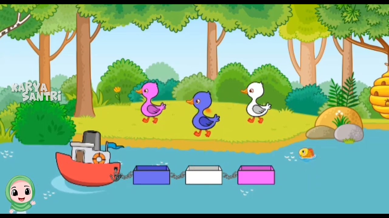 Sholawat Children with an attractive cartoon appearance