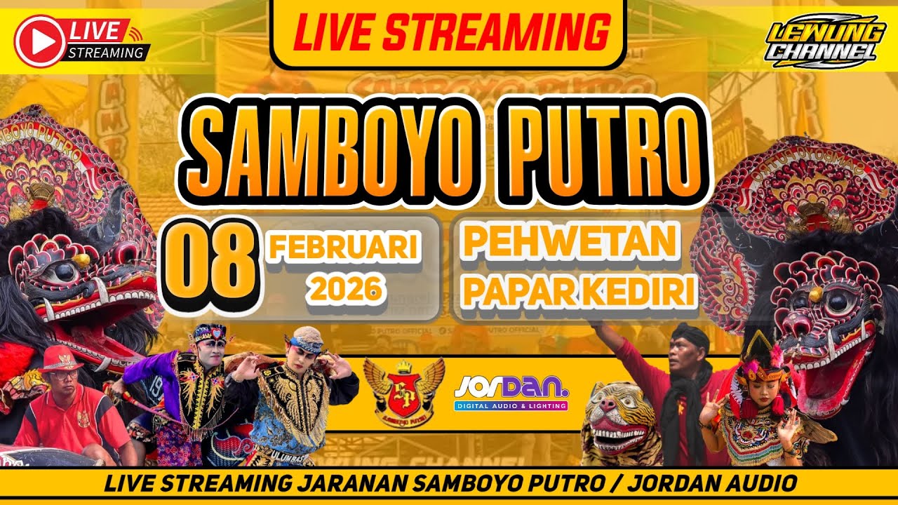 Live Jaranan SAMBOYO PUTRO di Pehwetan Papar Kediri. JORDAN Audio