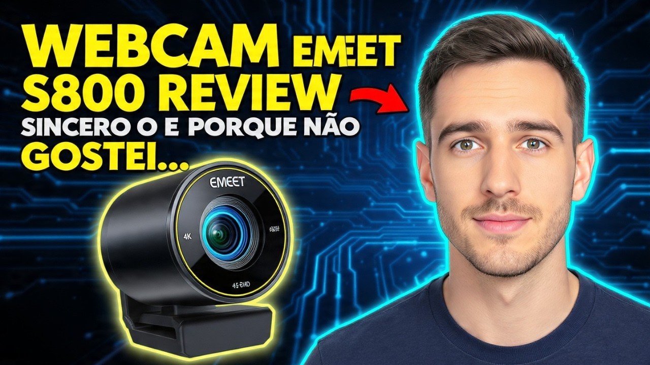WEBCAM EMEET S800 | O REVIEW MAIS SINCERO DO YOUTUBE E PORQUE NÃO GOSTEI...