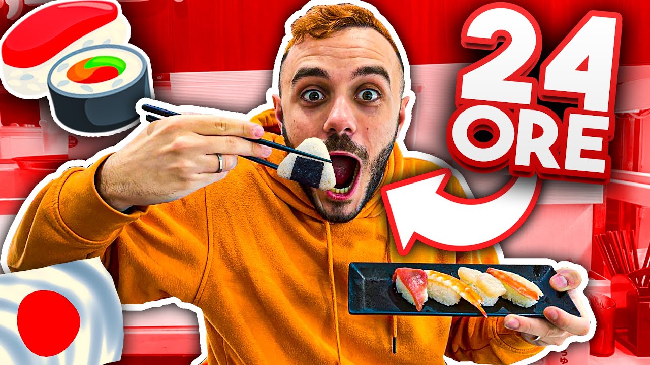 🍣MANGIO PER 24H SOLO SUSHI!