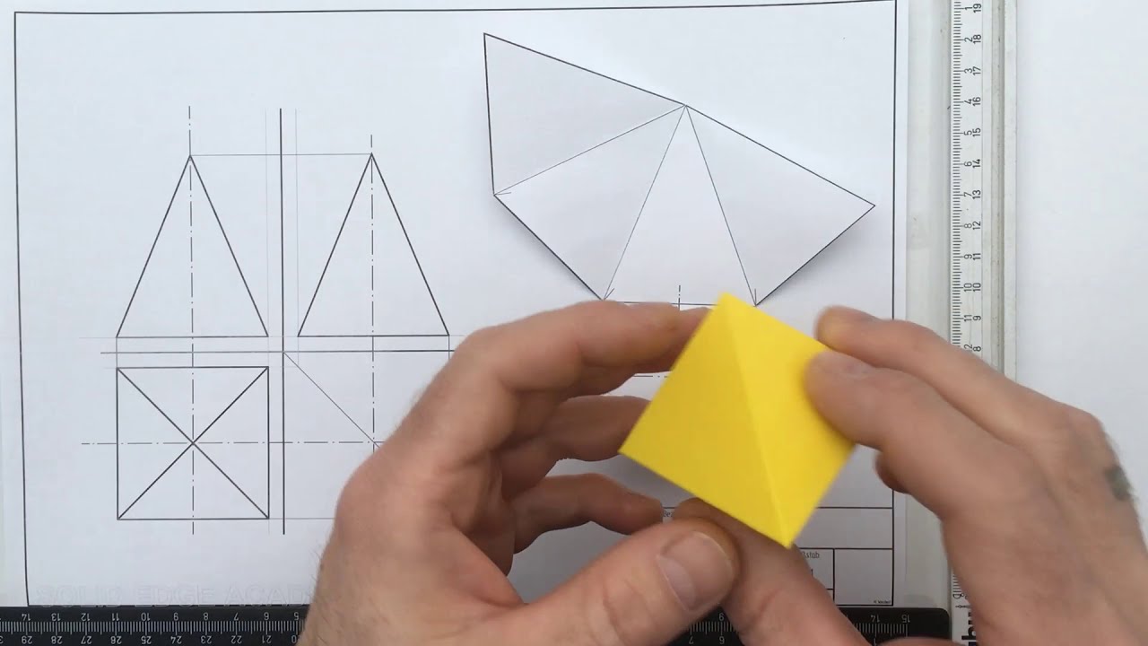 Pyramide - Abwicklung