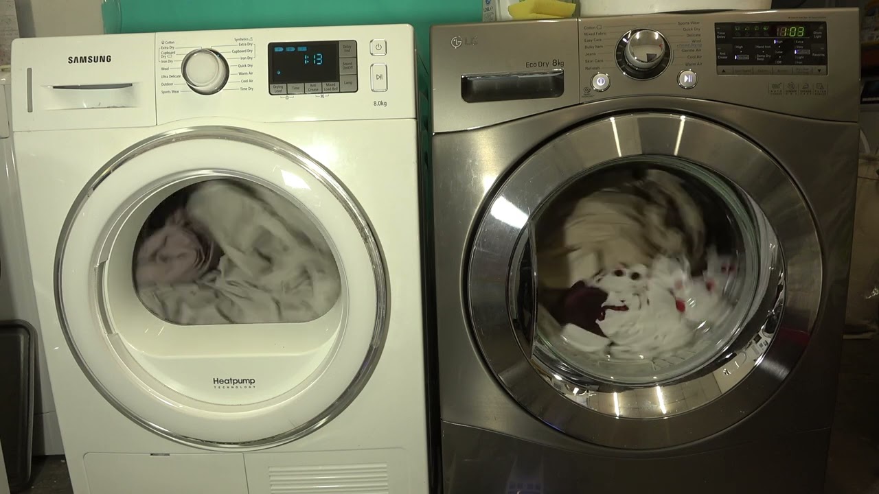 Drying race - Samsung Heatpump vs. LG EcoDry / Synthetics dry