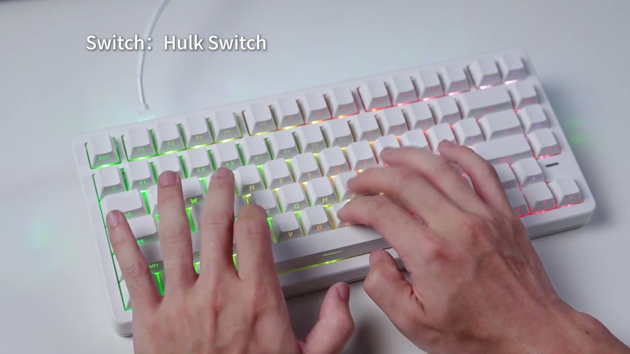 VGN Neon Wireless Magnetic Switch Keyboard Showcase