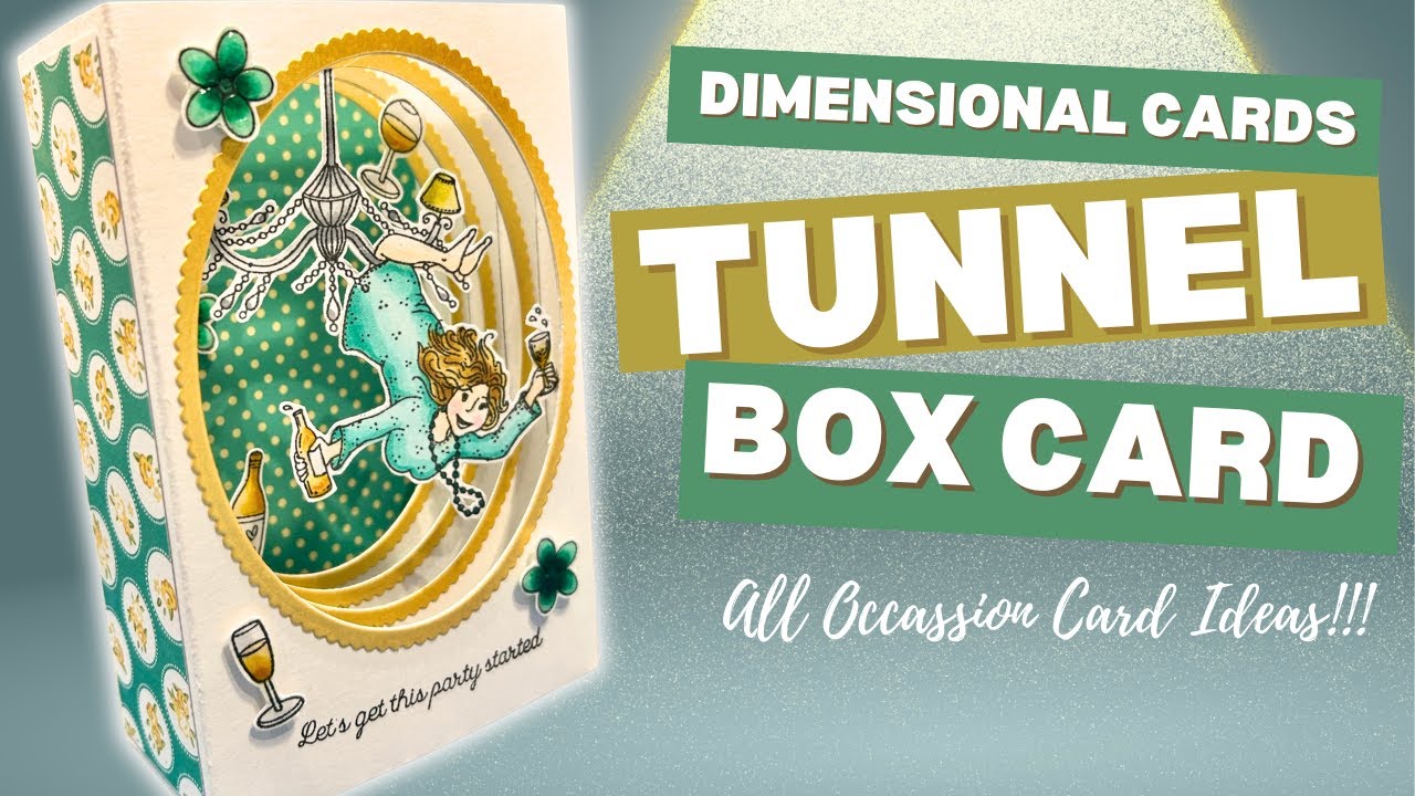 It's a Swinging Lady! 😂 | Dimensional Tunnel Box Card!