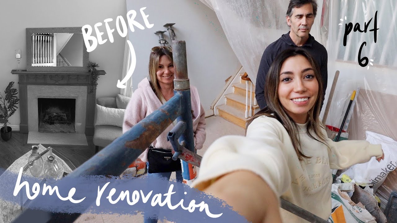 HOME RENOVATION WEEK 6/7 (plumbing, fireplace demo, backyard design..)