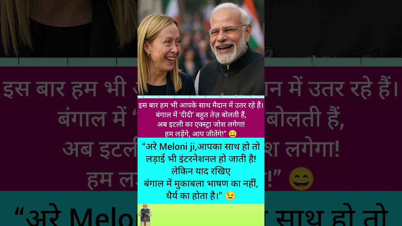 Modi  Meloni Entry in Bengal 😲🇮🇹 International Politics Meme  Didi Shocked 