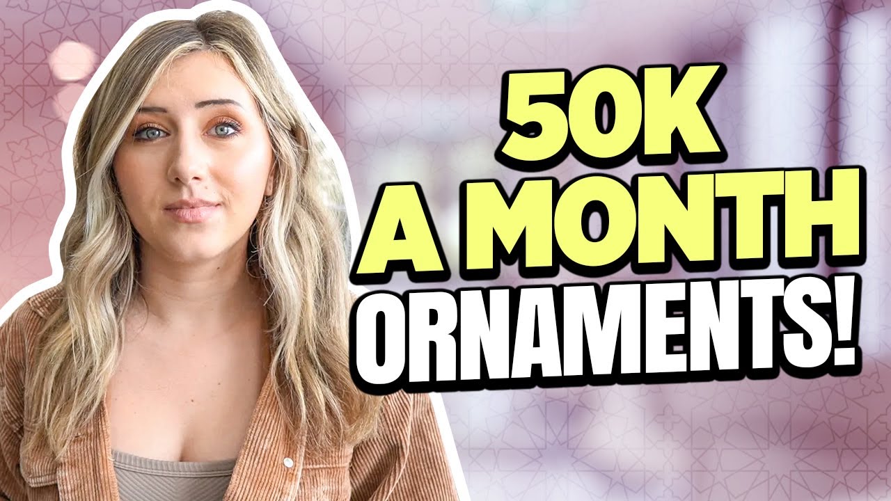 50K/Month Personalized Ornaments on Etsy?! (FULL Tutorial)