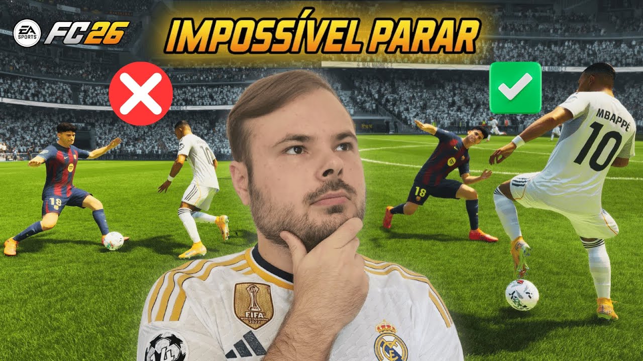 FC 26 | Eu não sabia DRIBLAR até descobrir esses 3 PASSOS! Tutorial de drible