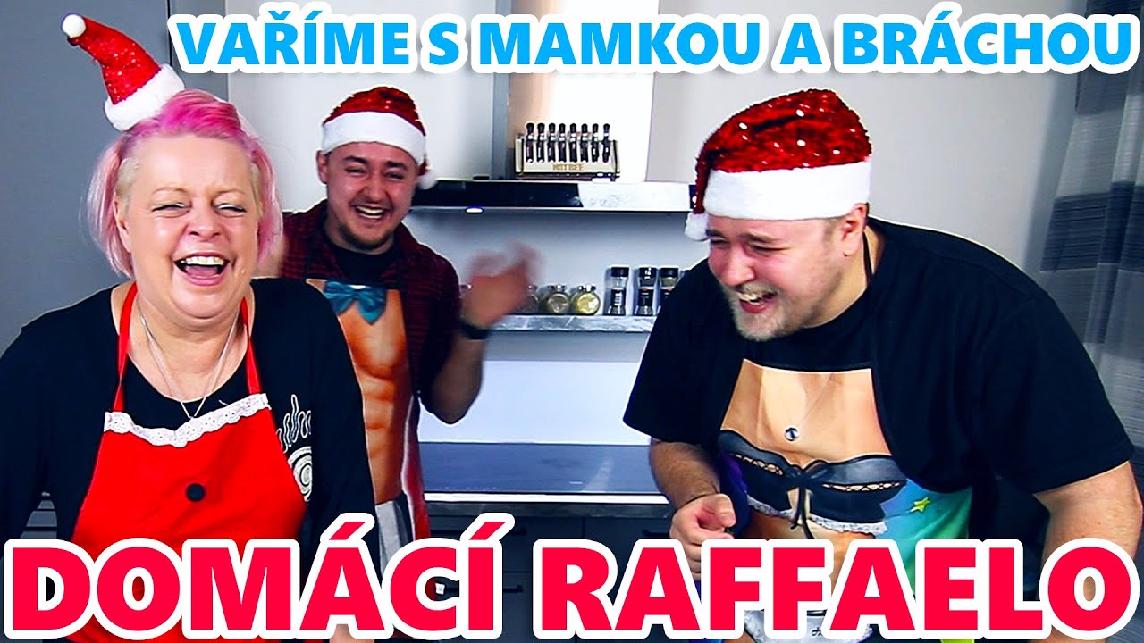 NEJVTIPNĚJŠÍ VIDEO ROKU & DĚLÁME DOMÁCÍ RAFFAELO A DŘEVĚNÝ PERNÍČKY - VAŘÍME S MAMKOU A BRÁCHOU #3