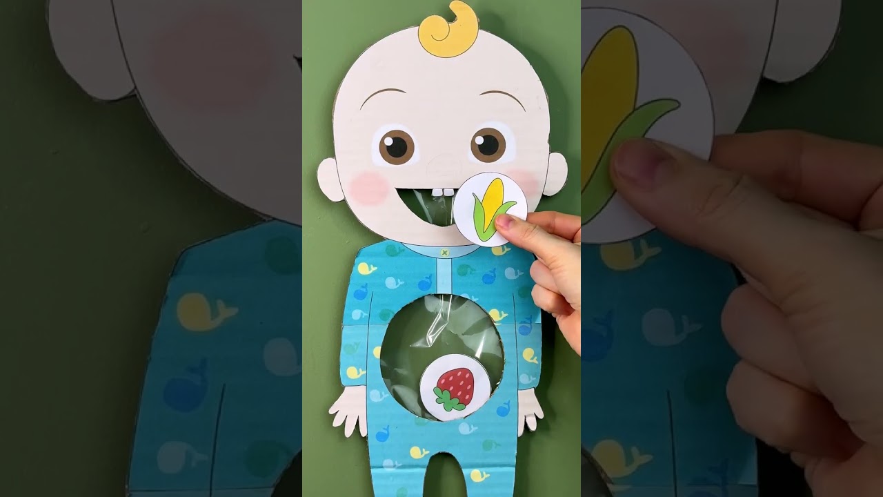 Yummy Baby Feeding Fun! 🍏✨ Learn Healthy Foods with Play! #shorts #funny
