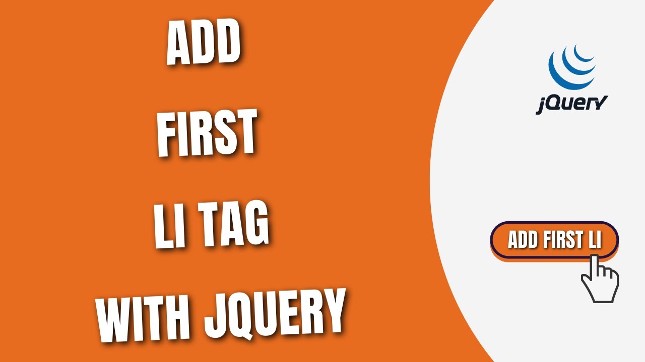 Add First Li Tag or List Items with jQuery [HowToCodeSchool.com]