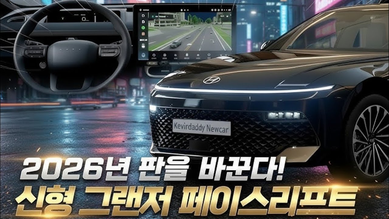 현대차의 역작🔥 2026 그랜저 페이스리프트 실물급 비주얼