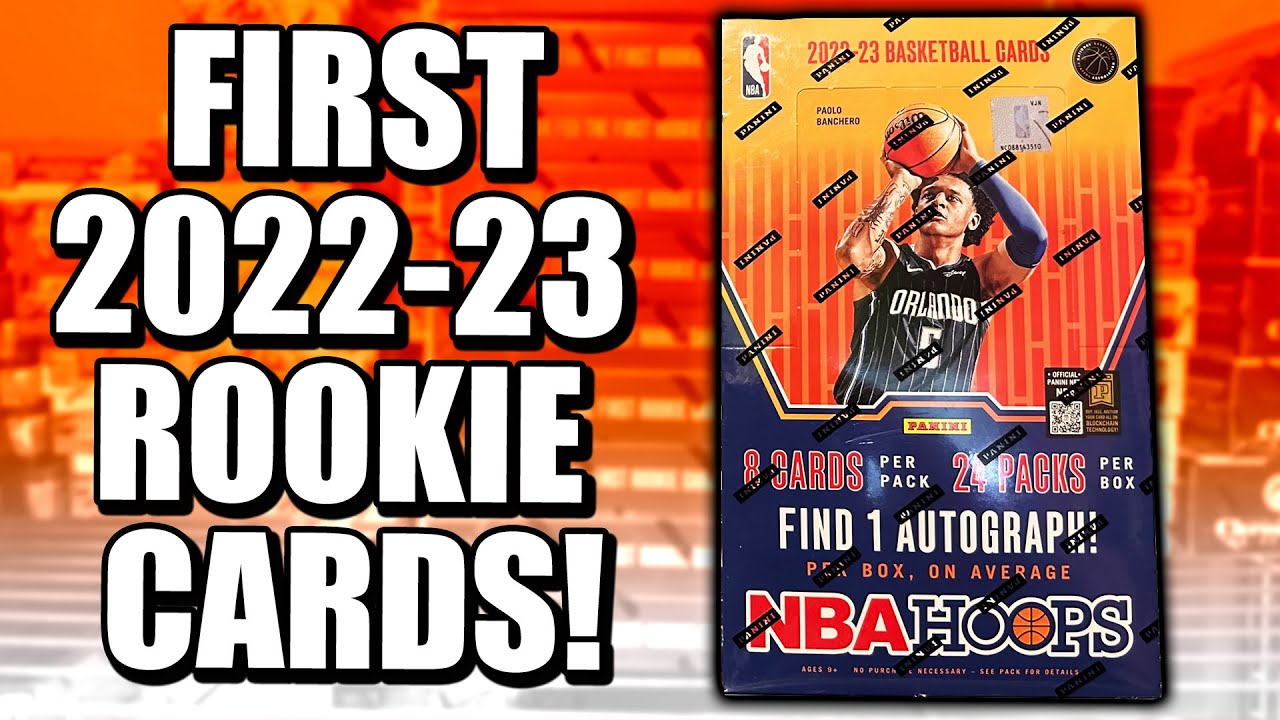 FIRST 2022-23 NBA ROOKIE CARD! |  Panini Hoops Hobby Box Review