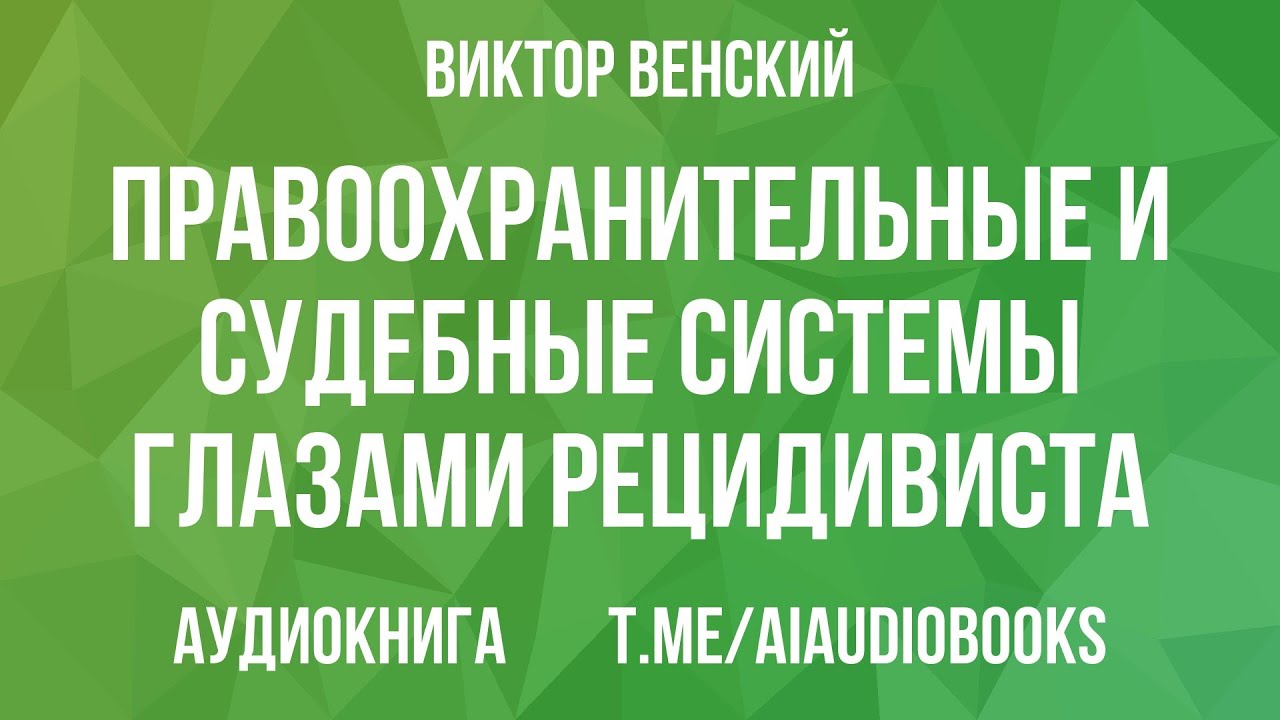 Виктор Венский - Правоохранительные и судебные системы глазами рецидивиста | Аудиокнига
