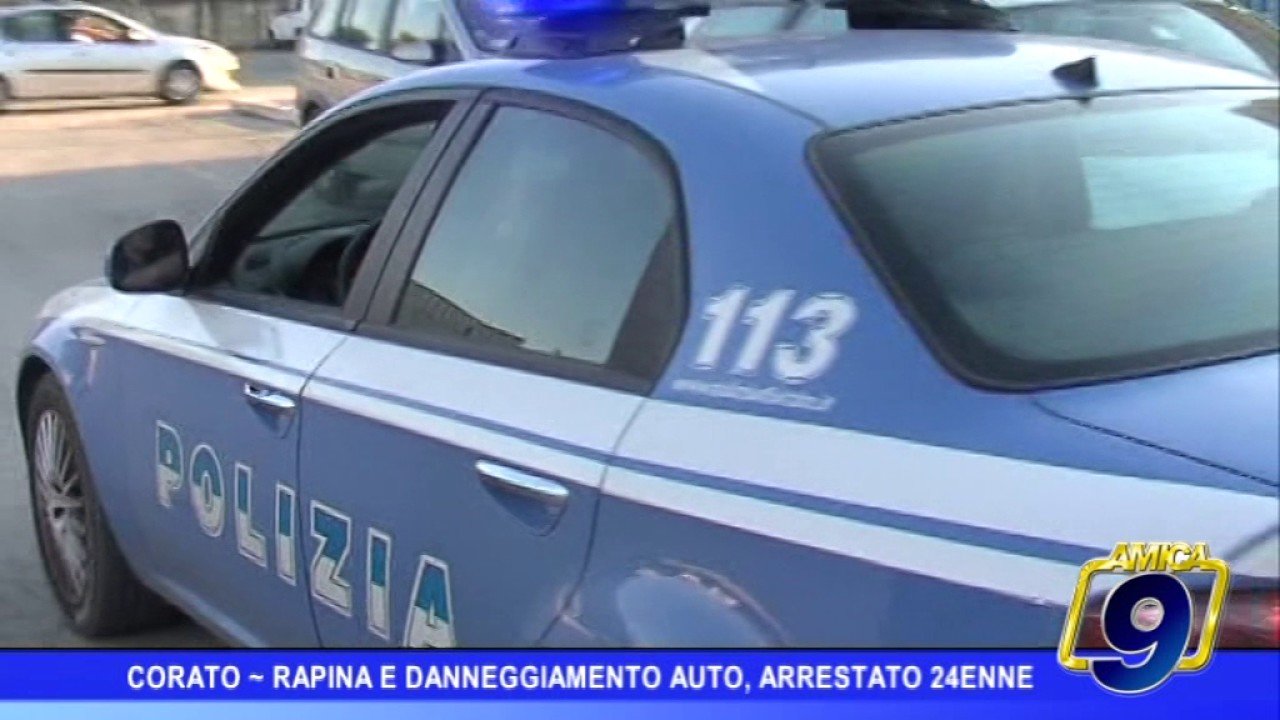 Corato |  Rapina e danneggiamento, arrestato 24enne