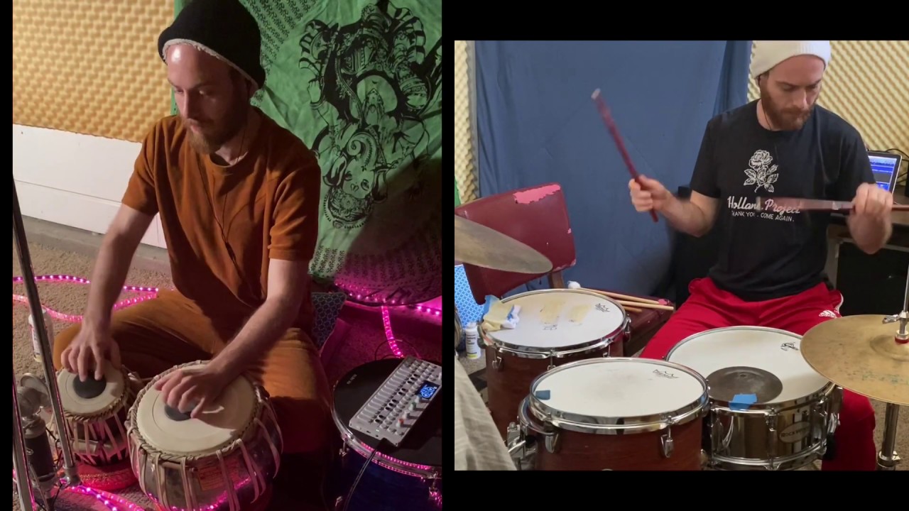 Kaida (3 speed) - Tabla and Drumset duet by Greg Lewis
