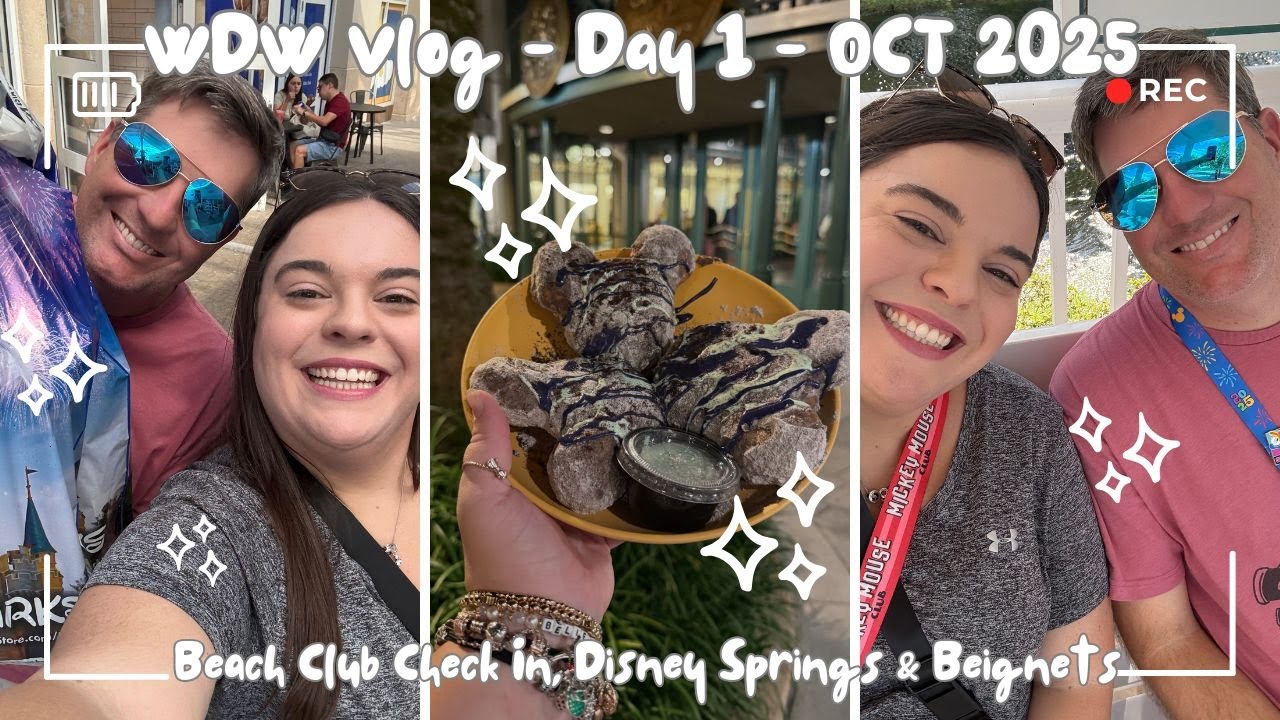 DISNEY VLOG | BEACH CLUB CHECK IN, DINNER AT T-REX, GHOULISH BEIGNETS, & HIDDEN MICKEY PIN HUNT