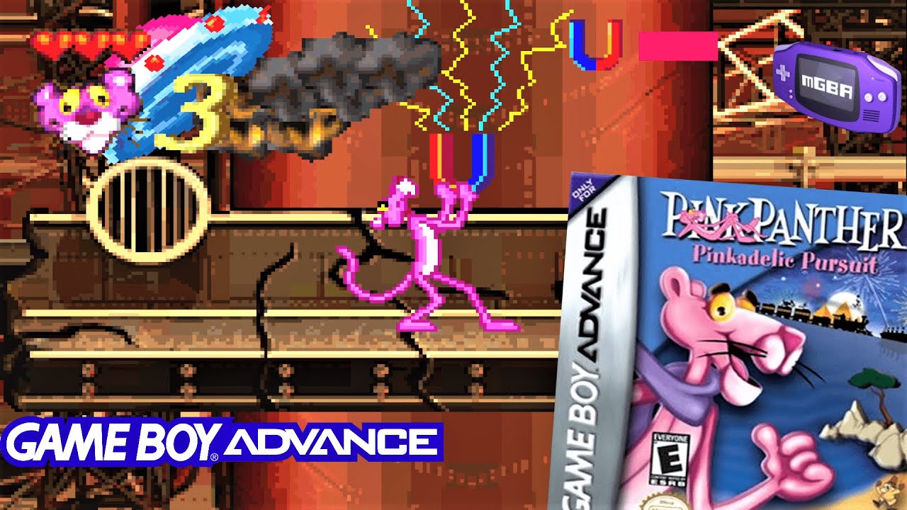 Pink Panther : Pinkadelic Pursuit (2002) Nintendo GameBoy Advance Gameplay in HD (mGBA)