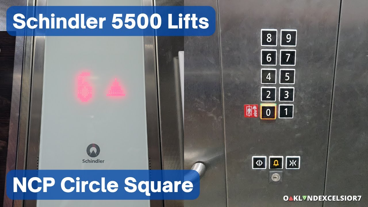 All 4 Schindler 5500 Lifts at NCP Circle Square, Manchester