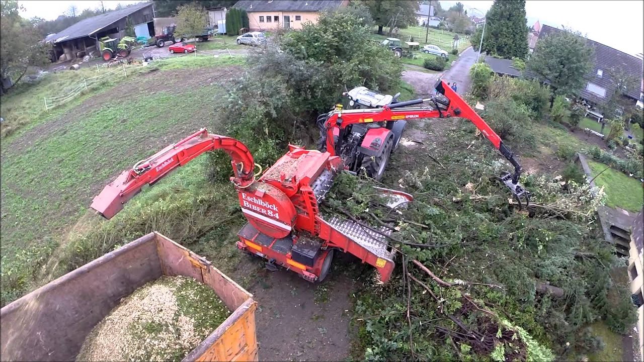 Massey Ferguson 8660 mit Eschelböck Biber 84►Energieholzveredlung Rolf Hoffman [FullHD ]