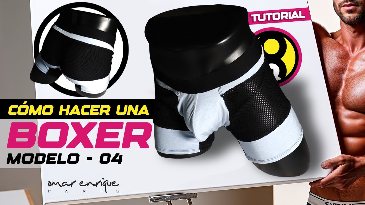 Boxer de hombre tutorial - Patrón, corte y confección paso a paso