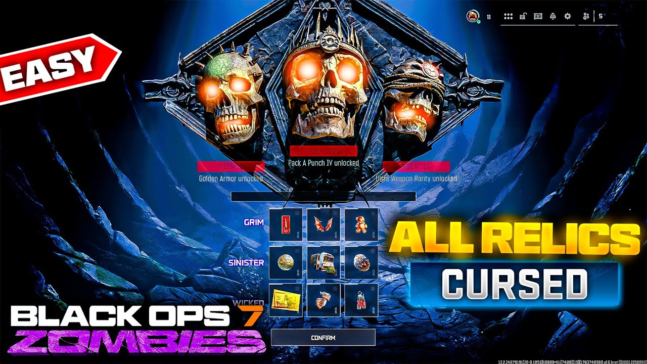 Как открыть все 8 проклятых реликвий в Ashes of the Damned: Black Ops 7: Zombies! Мрачный, зловещ...