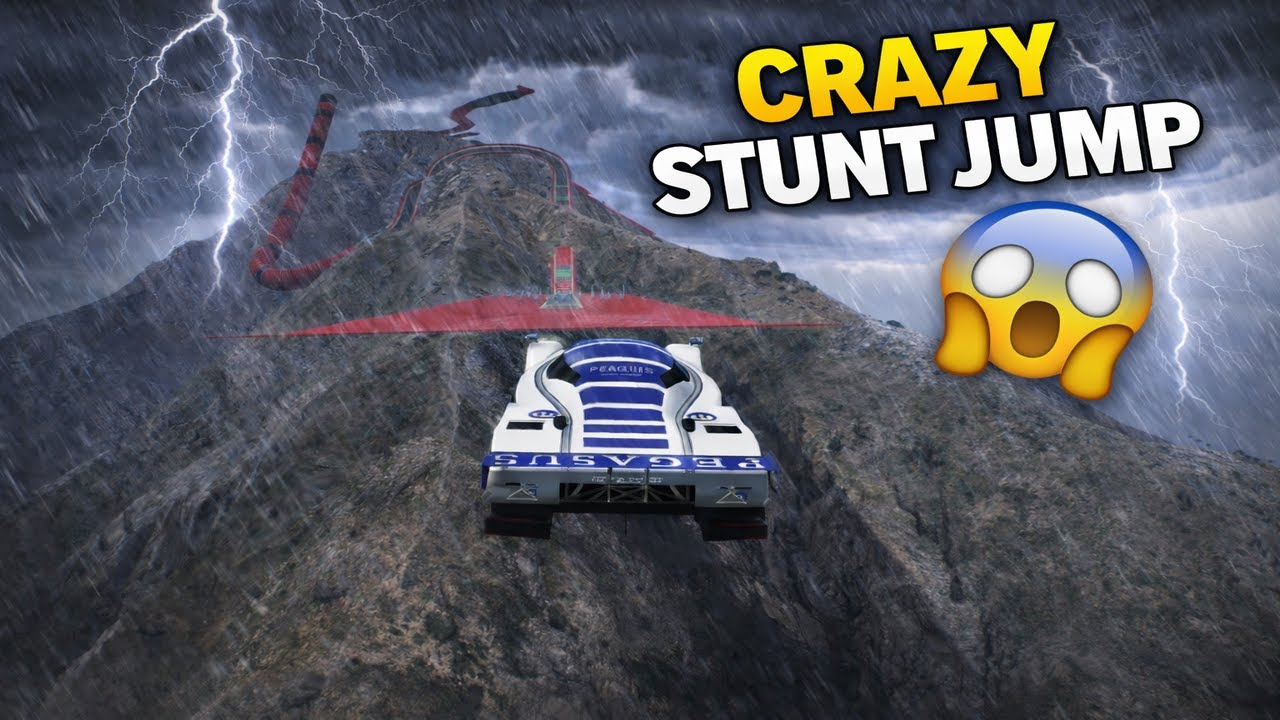 Gta 5 Stunt racing with IMPOSSIBLE jumps!