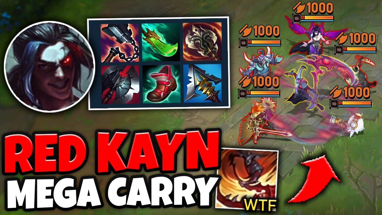 WTF?! RED KAYN CAN LITERALLY 1V5 THE ENEMY TEAM (UNDER THEIR TURRET)