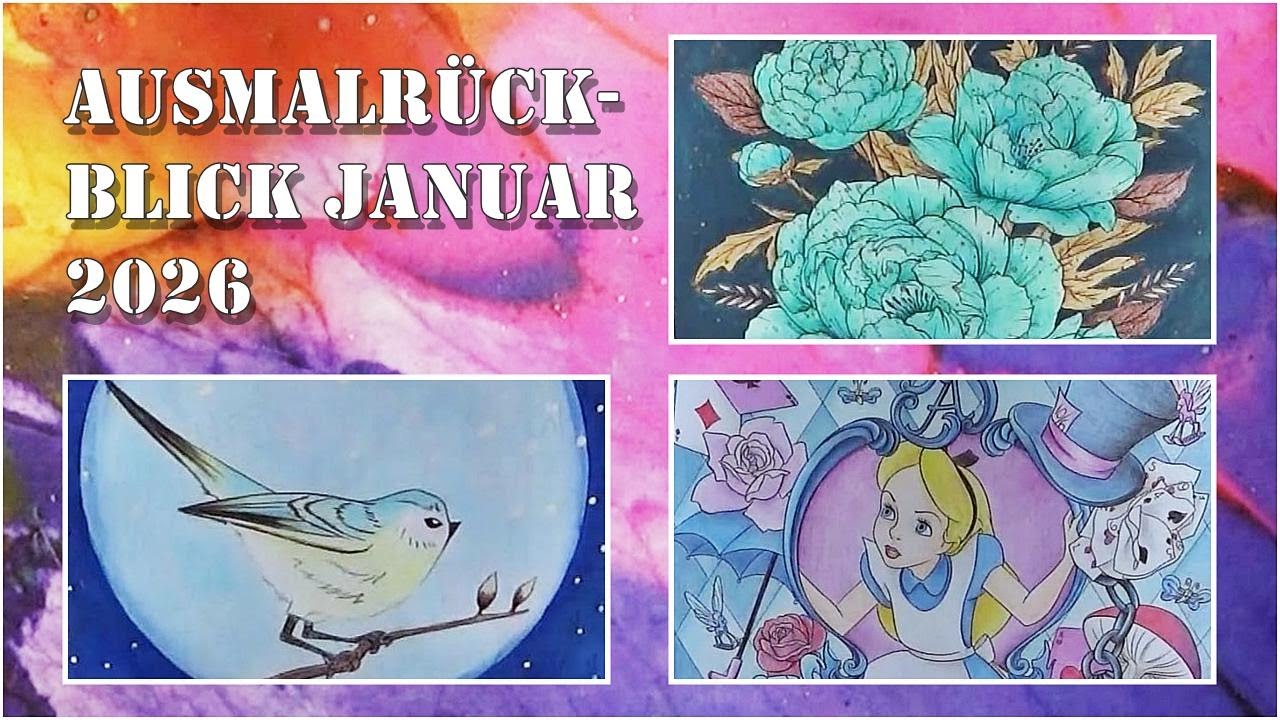 Malbuch-Showcase Januar: Von Disney Inspiration bis Weihnachtszauber 🖌️