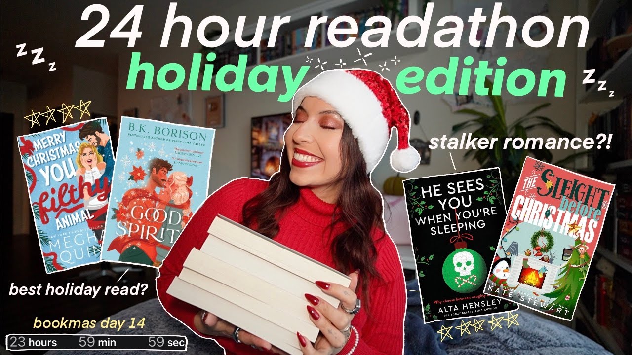 24 HOUR READATHON: HOLIDAY BOOKS EDITION!! 🛷☃️🧣| bookmas day 14