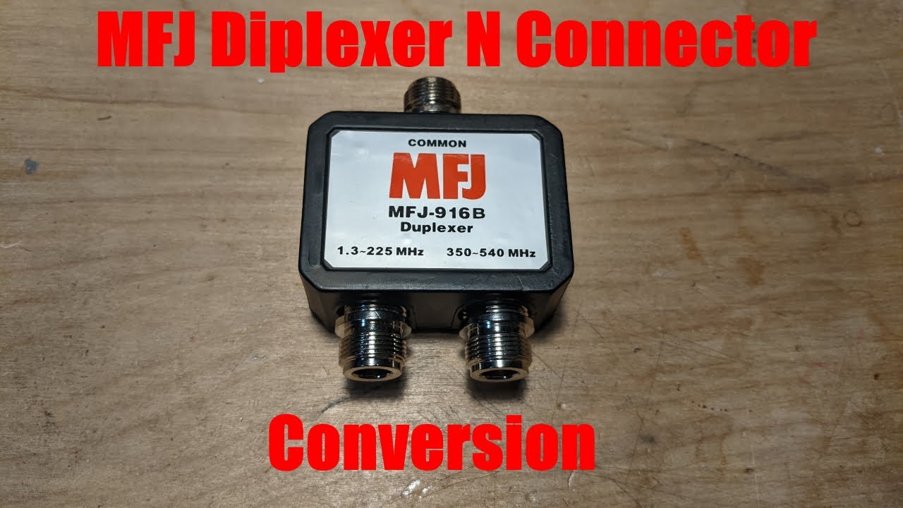 MFJ Diplexer N Connector Conversion