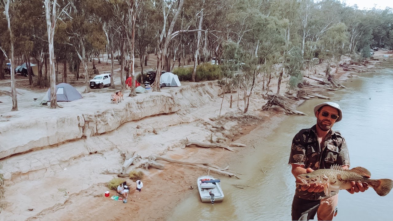 Free camping on the Murray River - fishing, boating & camp cooks