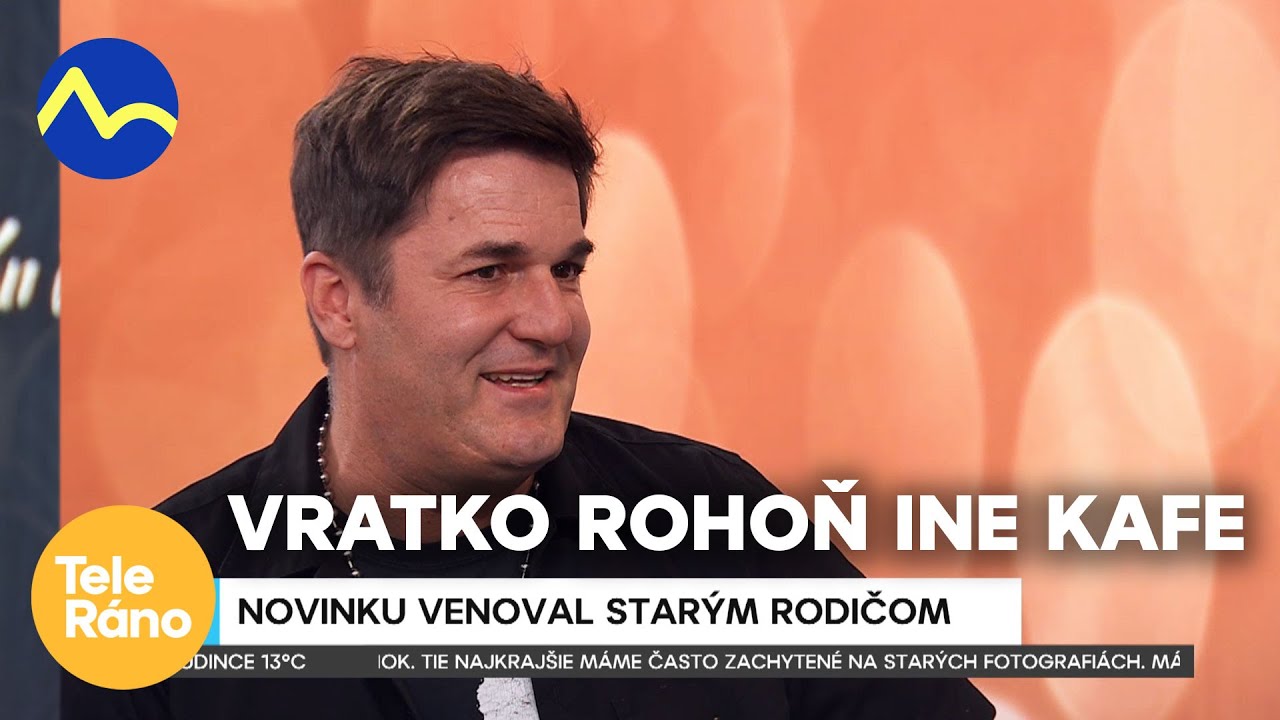 Vratko Rohoň z Ine Kafe: Novinku venoval starým rodičom | Teleráno
