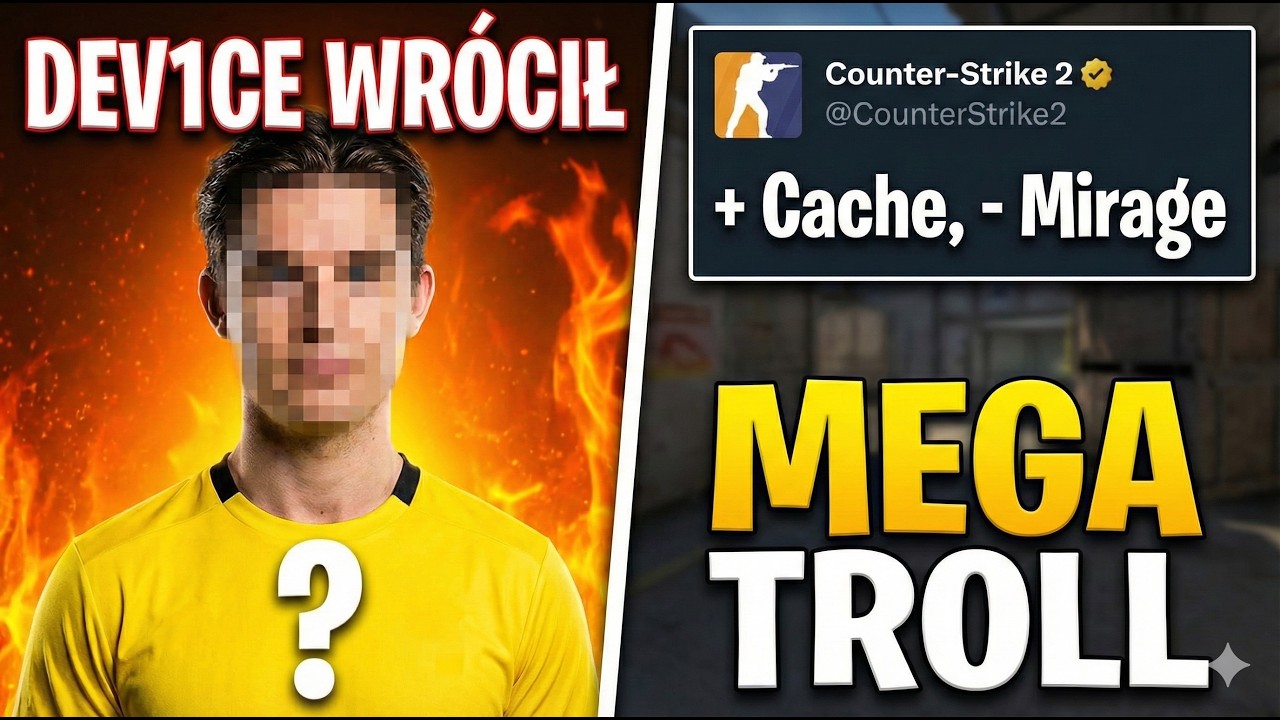 TROLL ZE ZMIANĄ MAP W CS2 i NOWY TEAM DEV1CE'A!