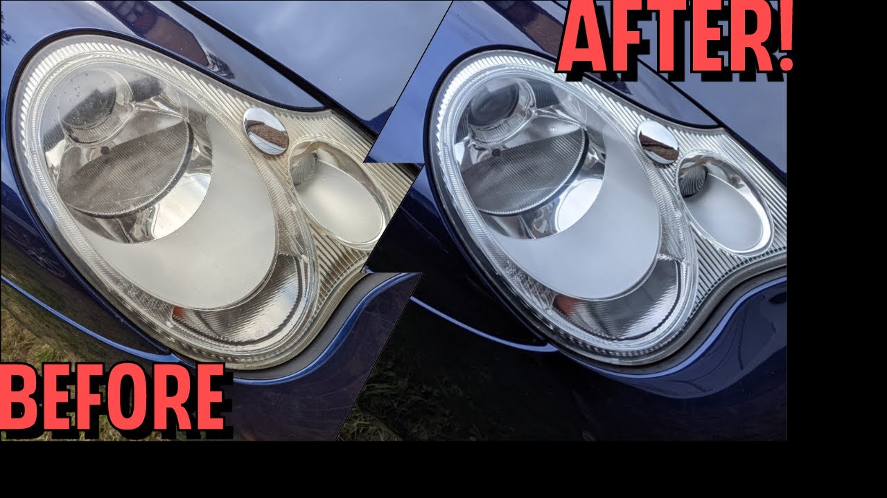 Headlight Restoration/ Polish for Cars with Cloudy/ Yellowed Plastic Headlights- Porsche 911 (996)