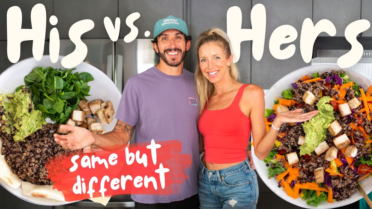 What We Eat in a Day | His & Hers Plant-Based Meals (Easy & High Protein!)