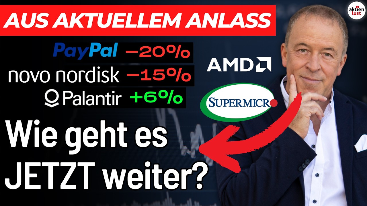 Software-Crash, Value-Comeback: Was tun? Palantir, AMD, PayPal uvm. BÖRSE AM MORGEN   -   Livestream