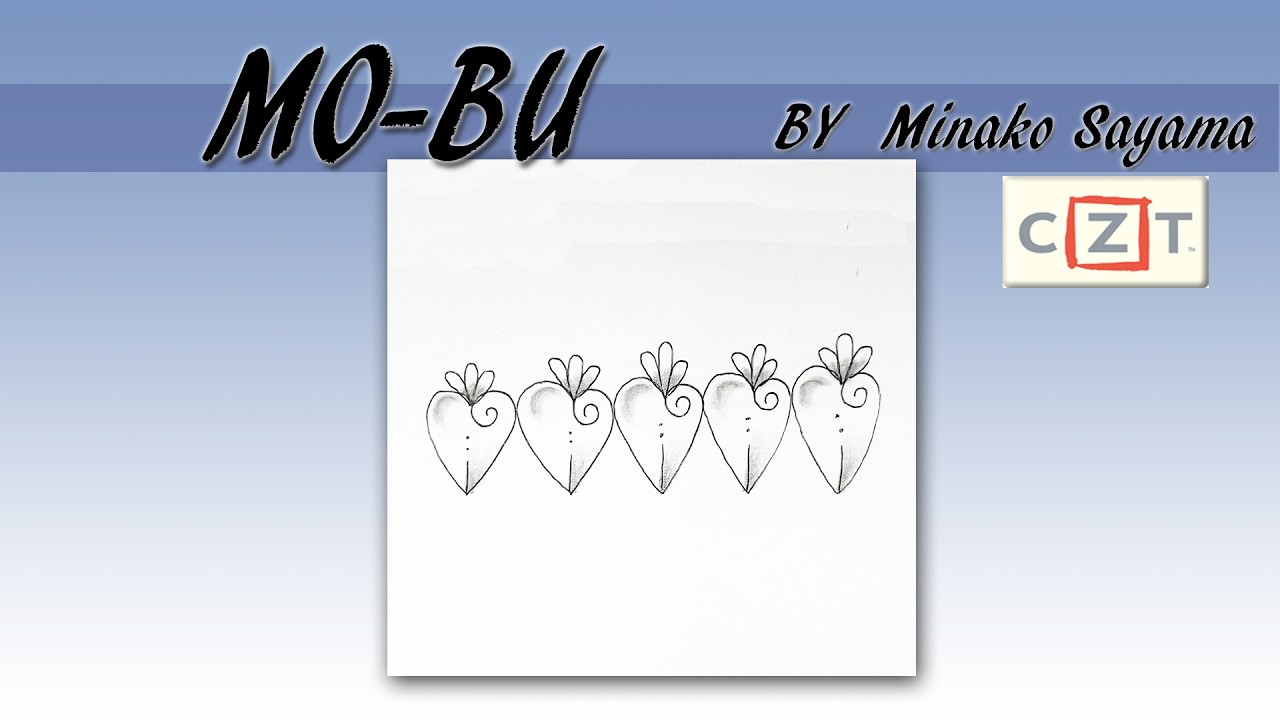 如何畫一般圖樣How to draw the Tangle Pattern MO-BU